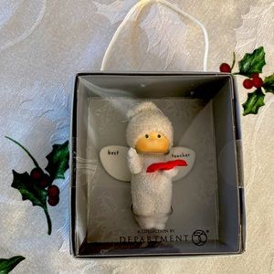 Department 56 Best teacher angel ornament NEW